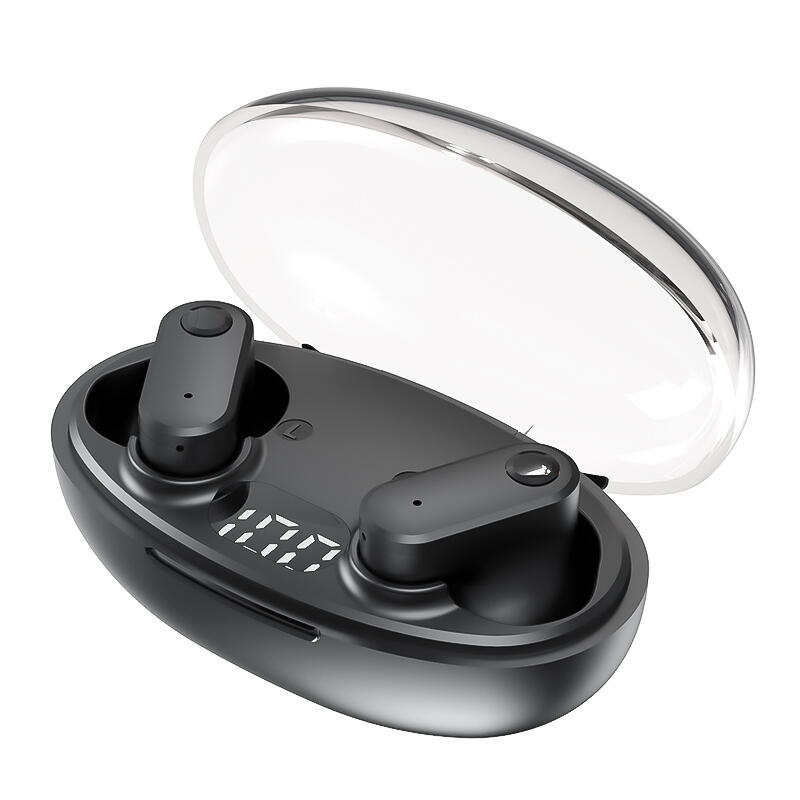 Casti Bluetooth 5.3, Baterie Statie 200mAh, StandBy 180H, Touch pe Casti, Respingere/Raspundere Apel VTS-210, Negru