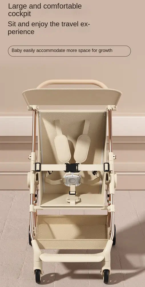 Carucior pentru copii, Pliabil, Cu Tavita Si Parasolar, Pozitie Somn, Plasa Depozitare, Usor, Compact, Confortabil, 1-5 Ani