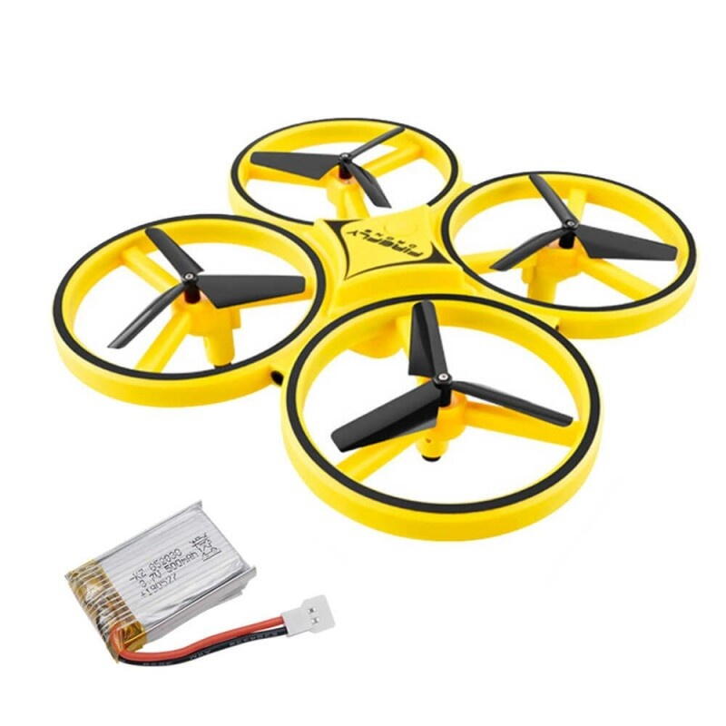 Drona Anti Coliziune, cu LED, Firefly, Greutate 73g, RC Gravity cu Telecomanda, Quadcopter Smart