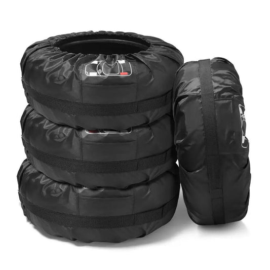 Set 4 huse pentru anvelope/cauciucuri, cu maner, impermeabil, pentru dimensiunea 16-20