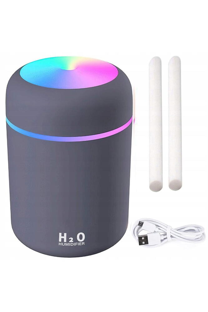 Difuzor Aromaterapie, Aparat Odorizant Pentru Masina, Umidificator, Cu Iluminat LED, Alimentare USB