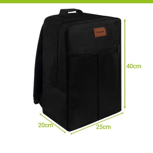Rucsac, Geanta de calatorie, 20L, 40x25x20cm, 2 Compartimente, Negru