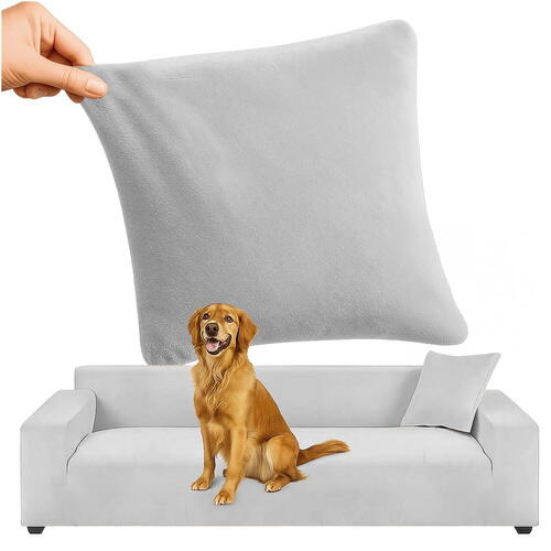 Husă elastică din catifea pentru canapea 145-185 cm, Impermeabila + față de pernă