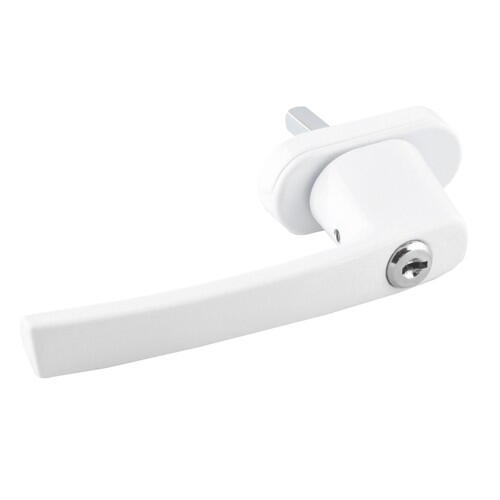 Maner fereastra cu incuietoare, model universal, inchidere securizata, 2 chei incluse, Alb