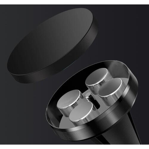 Suport auto magnetic pentru telefon, Reglabil 90°, Prindere aeroterma, Rotire 360 grade, 4.5 x 3.4 x 3.4 cm