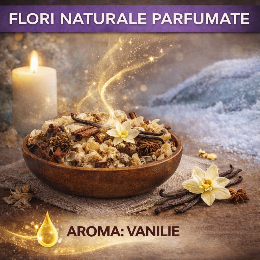 Flori Parfumate, Potpourri Vanilie Winter Scent, Aroma Land, 40g