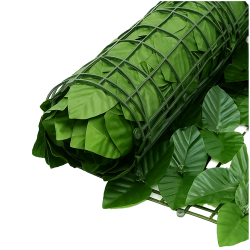 Set 12 buc Panou gard artificial 50cmx50cm , Decor terasa/balcon, Paravan de Balcon, Frunze iedera