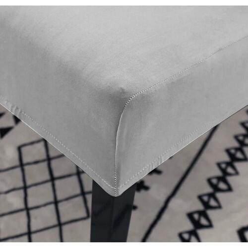 Husa protectie scaun, marime universala, pentru scaune de bucatarie sau birou, de casa, restaurant, evenimente, material tip catifea, lavabila, banda elastica pentru fixare si antialunecare, 65 x 35 x 40 x 10 cm, Gri