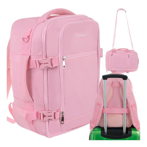 Rucsac de calatorie tip Geanta, 20L, 40x25x20cm, 2 Compartimente, Roz