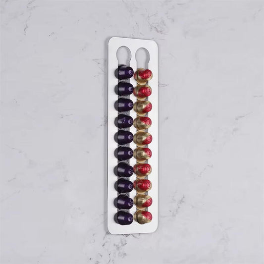 Suport pentru 20 Capsule Nespresso, Montare Adeziv 3M Inclus
