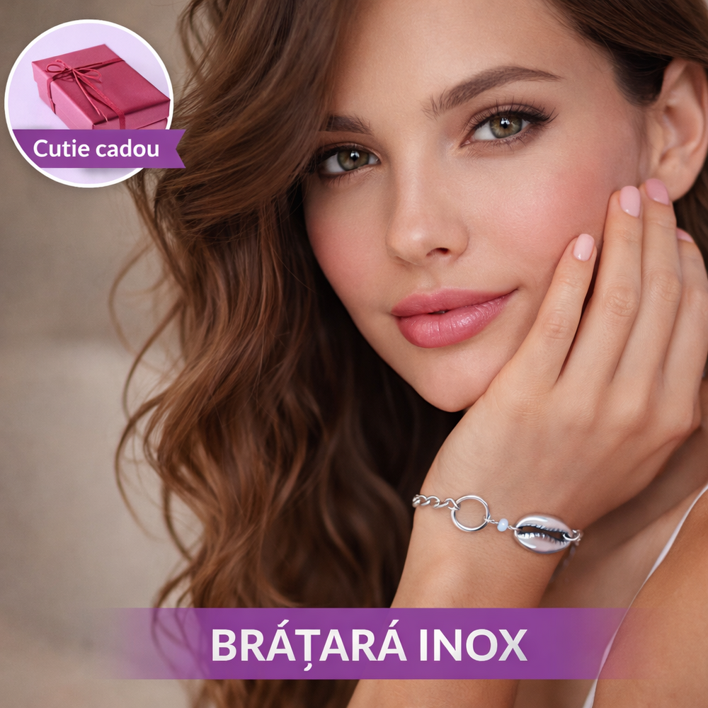 Bratara Inox, Beach Collection, Argintiu