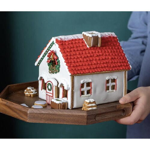 Forme metalice pentru casuta din turta dulce sau biscuiti, 10 piese