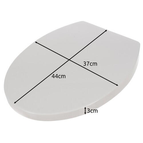 Capac WC cu Soft Close, Sistem Inchidere Lenta, Montaj Universal, Usor de Curatat, Kit de Montaj inclus, Alb