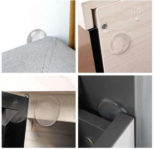 Set 6 protectii antisoc, protectie mobilier si pereti, transparente, poliuretan