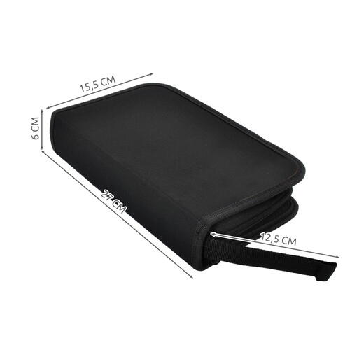 Kit instrumente de retea si tester cabluri 2 in 1, 145 piese, compatibil mufe cabluri retea si telefonice, RJ45/RJ11, husa depozitare, 27 x 15.5 x 6 cm