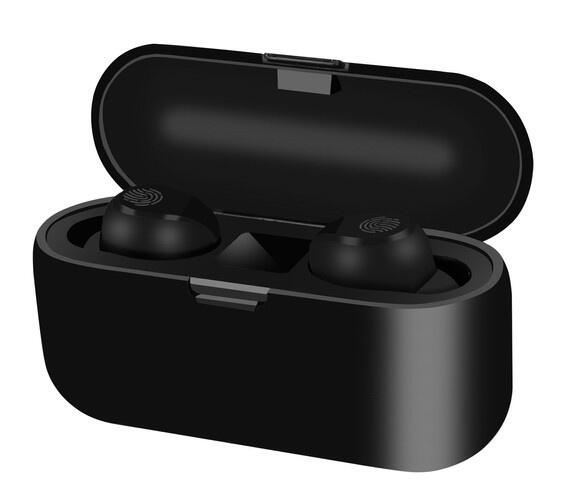 Casti wireless TWS cu powerbank, Bluetooth 5.1, Autonomie 6 ore, Impermeabile