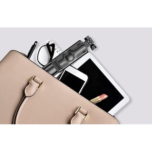 Selfie stick multifunctional, Trepied, Suport pentru telefon, Bluetooth 4.0, telecomanda detasabila, Telescopic, Compatibil iOS/Android, Negru