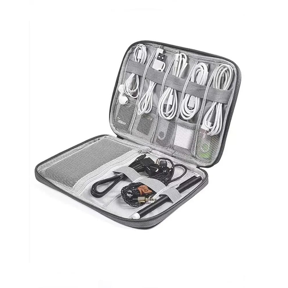 Geanta mini de calatorie pentru ceasuri, incarcatoare, cabluri, 22x16cm