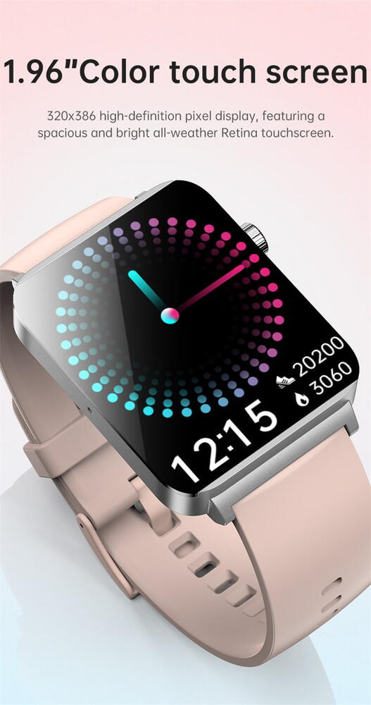 SmartWatch Cu Senzor Glucometru, Acid Uric, EKG, Grasimea din Corp, Temperatura Corporala, Ritm Cardiac, Tensiune Arteriala, Nivel Oxigen, Apel Bluetooth, Calculator, Calendar, Vreme S842