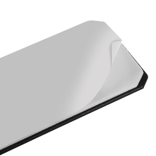 Suport autoadeziv pentru hartie igienica, Inox, 13.9 x 7.8 x 4.8 cm, Negru mat