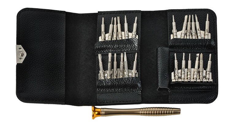 Set surubelnite de precizie 25 in 1, Argintiu