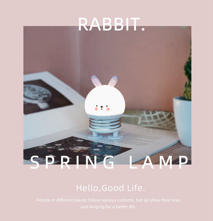 Lampa de noapte, de veghe, pentru copii sau bebelusi, Portabila, Baterie 300mAh, Alb