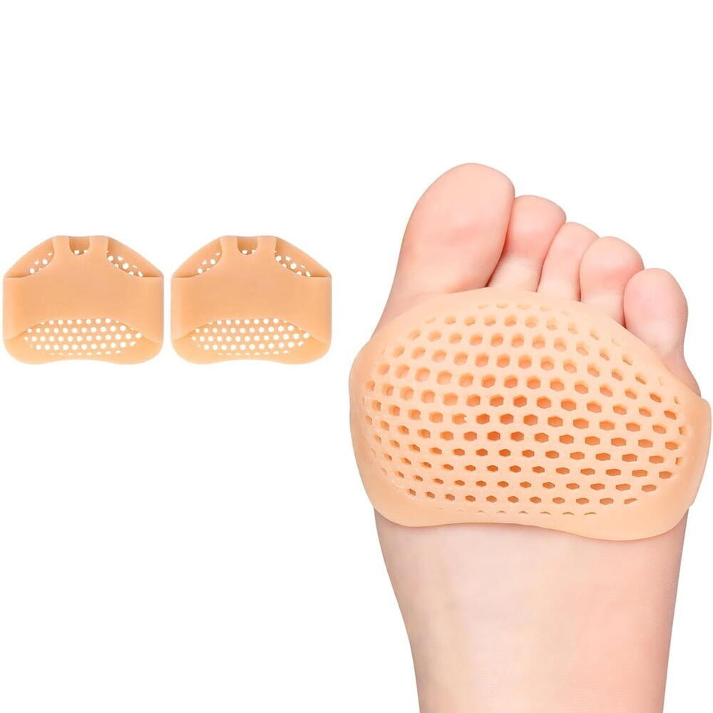 Branturi Pentru Metatarsiene, Separator Corectie Pozitie Degete Picior, Respirabil, Reutilizabil, Impotriva alunecarii, Reducerea socurilor, Silicon, Culoarea pielii