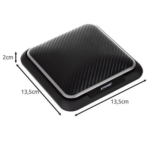 Suport auto pentru telefon cu protectie pentru soare, Montare pe bord, Unghi reglabil, 3-7", ABS+silicon, Utilizabil pe birou si suprafete plane