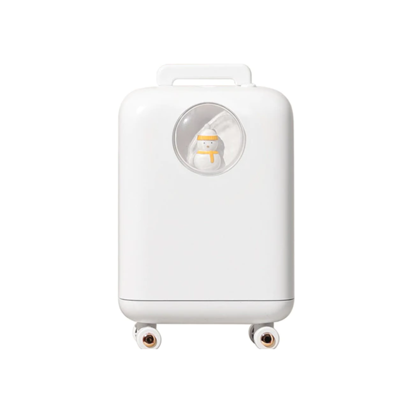1+1 GRATIS Umidificator de aer cu ultrasunete, 210ML, cu iluminat LED, pentru casa si birou, Alb