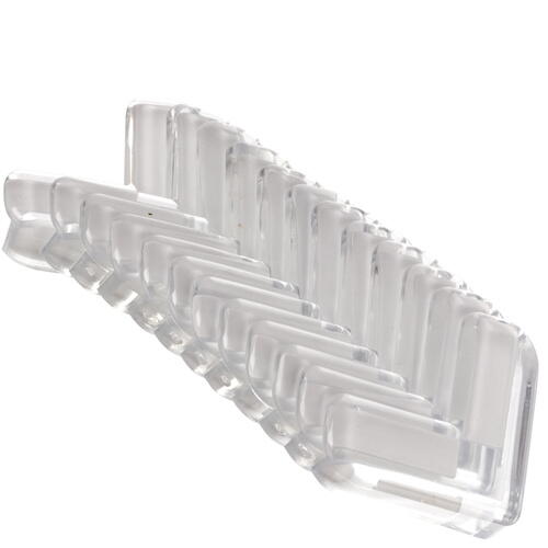 Set 12 Protectie de colt din silicon, transparent, 4x4cm