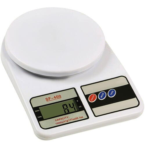 Cantar digital de bucatarie SF-400, diviziune 1g, functie Tara, maxim 10 kg