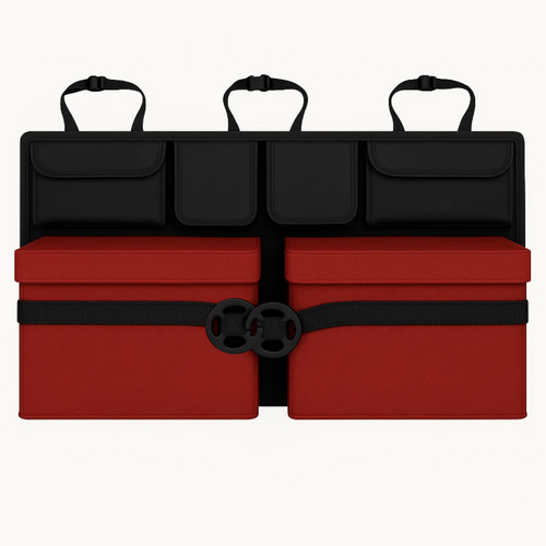 Organizator portbagaj auto, Negru 86.5x48cm, 8 Buzunare, Rezistent la apa