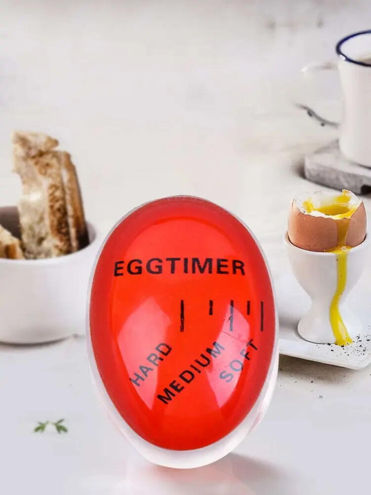 Cronometru pentru oua, EGGTIMER, cu indicator al duritatii de gatire, indicator fierbere ou, rezistent la temperatura