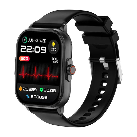 SmartWatch cu Senzor Glucometru, EKG, HRV, Nivel Stres, Calculator, Ritm Cardiac, Nivel Oxigen, Tensiune Arteriala, Apel Bluetooth S771