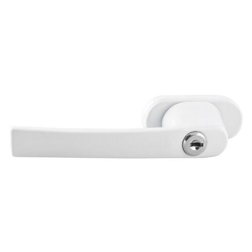 Maner fereastra cu incuietoare, model universal, inchidere securizata, 2 chei incluse, Alb