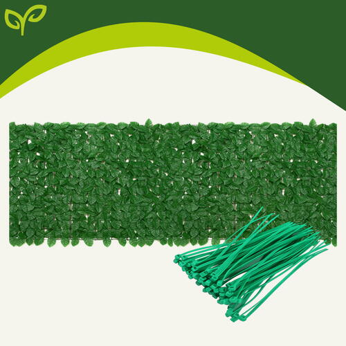 Set 12 buc Panou gard artificial 50cmx50cm , Decor terasa/balcon, Paravan de Balcon, Frunze iedera