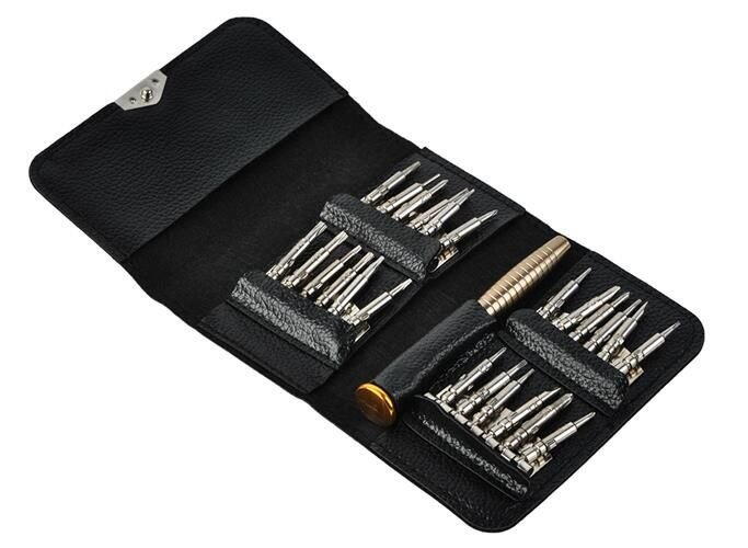 Set surubelnite de precizie 25 in 1, Argintiu