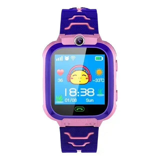 SmartWatch pentru copii cu functie telefon (SIM), 2G, Camera, Functie Monitorizare, Localizare LBS, Apelare SOS, Agenda telefonica, Roz + 🔥 SIM VODAFONE CADOU 🔥