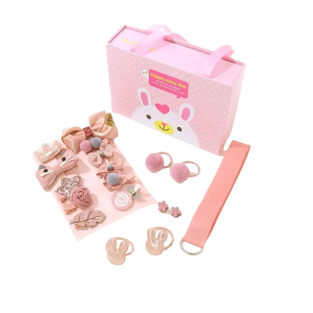 Set 18 accesorii de par pentru fetite, clame