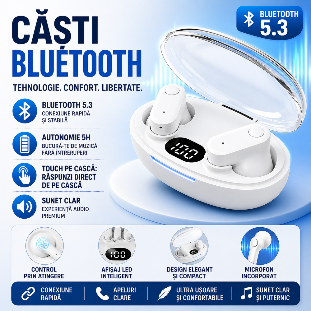 Casti Bluetooth