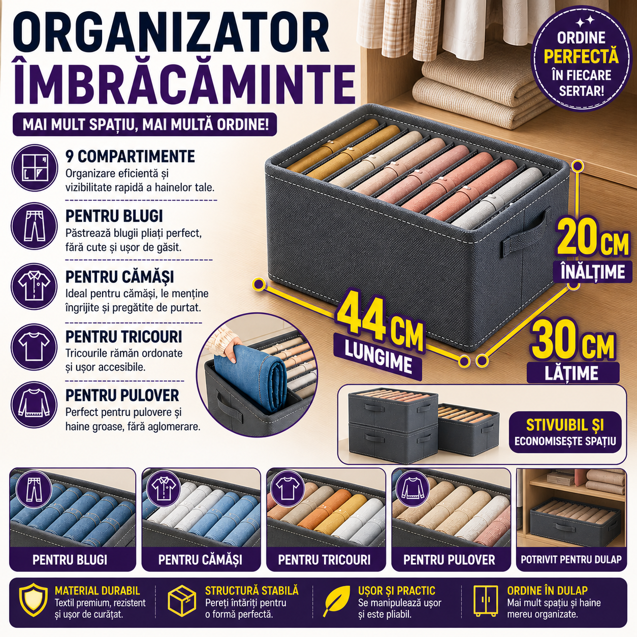 Produse Organizare & Depozitare