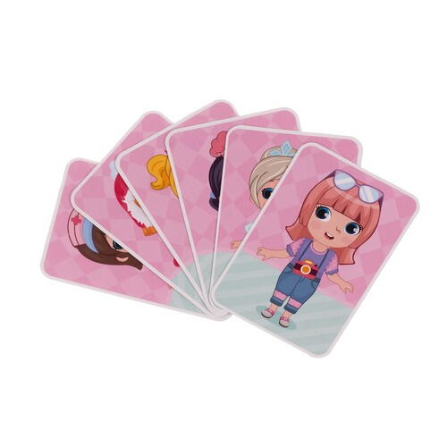 Carte tip Puzzle Magnetic , Set 51 magneti, 6 Cartonase Duble, Tema Costume