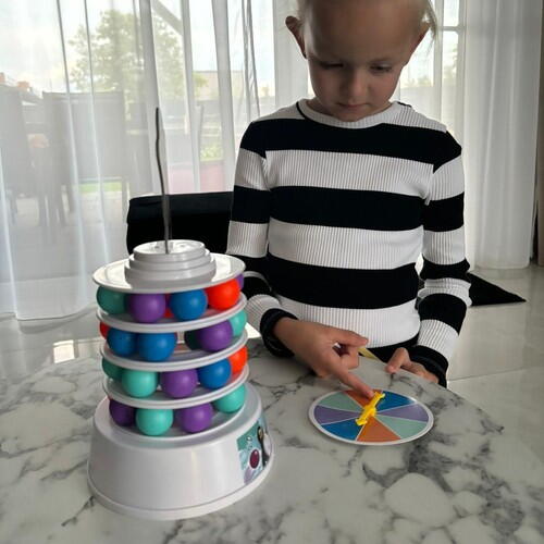 Joc de indemanare, Skiing penguin, Plastic, Multicolor