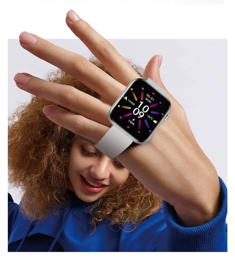 SmartWatch cu Senzor Glucometru, HRV, Ritm Cardiac, Nivel Oxigen, Tensiune Arteriala, Apel Bluetooth, Meniu RO S870