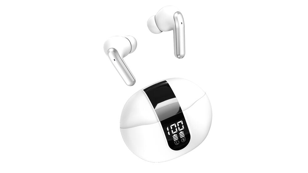 Casti Bluetooth 5.4, Baterie Statie 300mAh, StandBy 180H, Touch pe Casti, Respingere/Raspundere Apel VNC-320, Alb