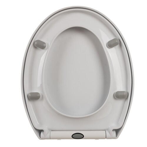 Capac WC cu Soft Close, Sistem Inchidere Lenta, Montaj Universal, Usor de Curatat, Kit de Montaj inclus, Alb