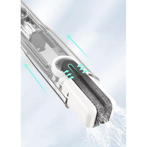 Mini Mop Portabil Pentru Diferite Suprafete Si Geamuri, Sistem Autostoarcere, Alb