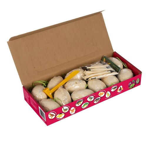 Set de Explorare 12 Oua de Dinozaur - cu Excavare pentru Copii, Jucarie Educativa si Interactiva, +3 Ani