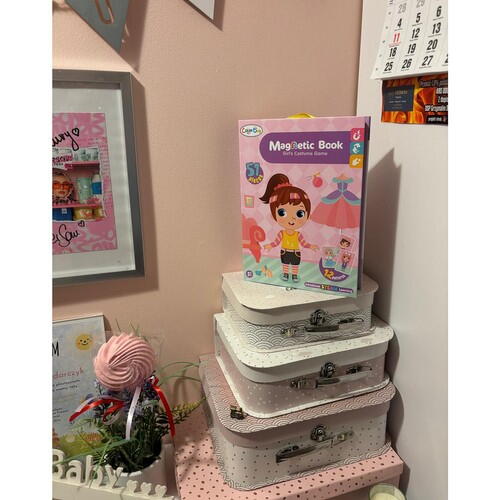 Carte tip Puzzle Magnetic , Set 51 magneti, 6 Cartonase Duble, Tema Costume