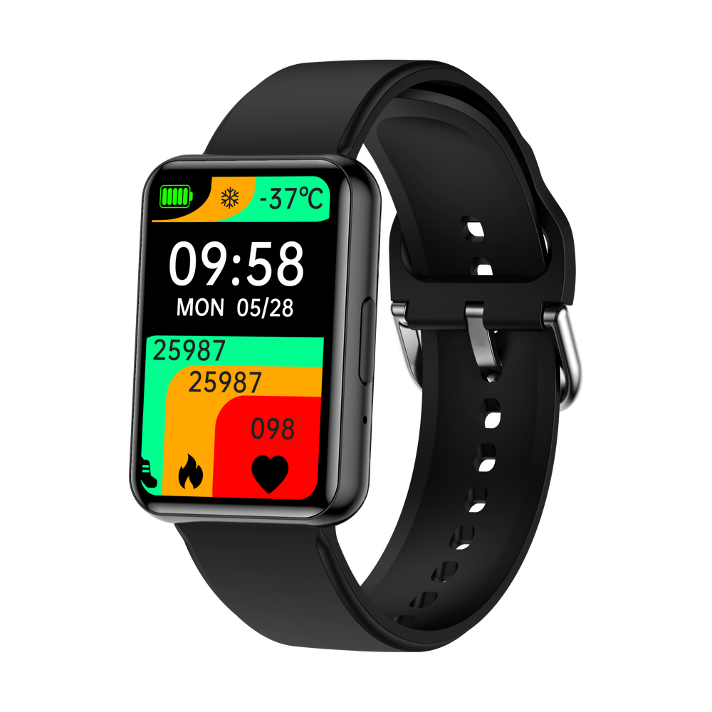 SmartWatch tip Bratara cu Apel Bluetooth, Ritm Cardiac, Nivel Oxigen, Calculator, Numar SOS, Calendar, Monitorizare Somn S878